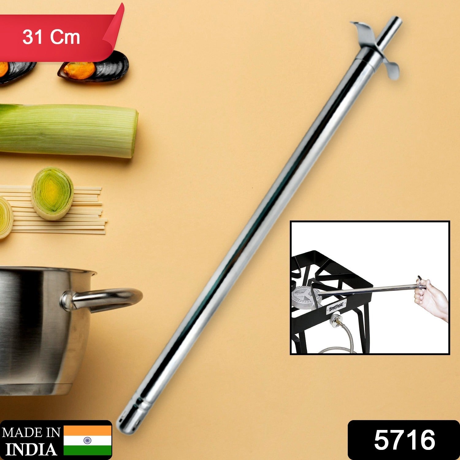 Big Stainless Steel Gas Lighter for Kitchen Gas Stove, Long Spark Lighter for Kitchen Stove, Unbreakable Lighters for Gas Stoves, Restaurants & Kitchen (31 Cm & 46 Cm / 1 Pc) Big Stainless Steel Gas Lighter for Kitchen Gas Stove, Long Spark Lighter for Kitchen Stove, Unbreakable Lighters for Gas Stoves, Restaurants & Kitchen (31 Cm & 46 Cm / 1 Pc)